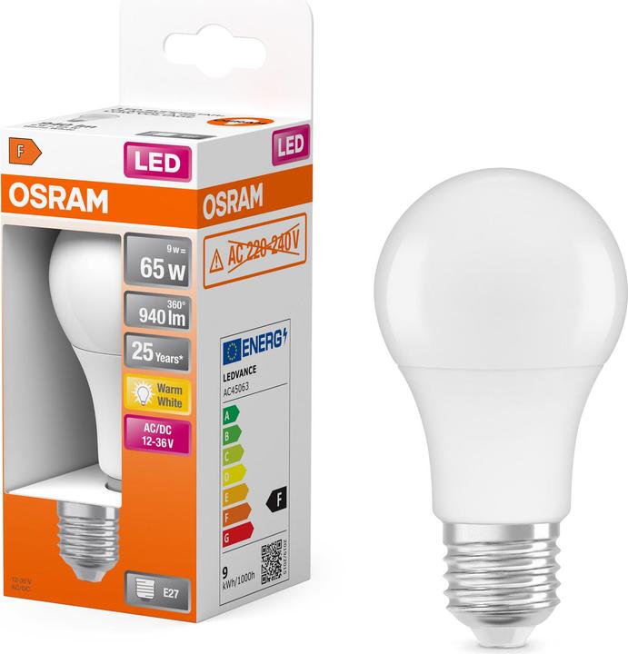 Actual product image Osram LED lamp (E27, 9 W, 940 lm, 6 x, F)