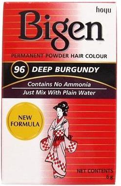 Actual product image Bigben Bigen Dye Permanent Powder Hair Colour 96 Deep Burgundy (96)