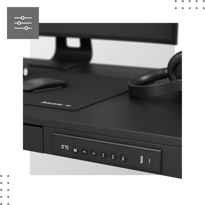 Produktbild Mark Adler Biurko elektryczne MA-Leader 8.2 Black