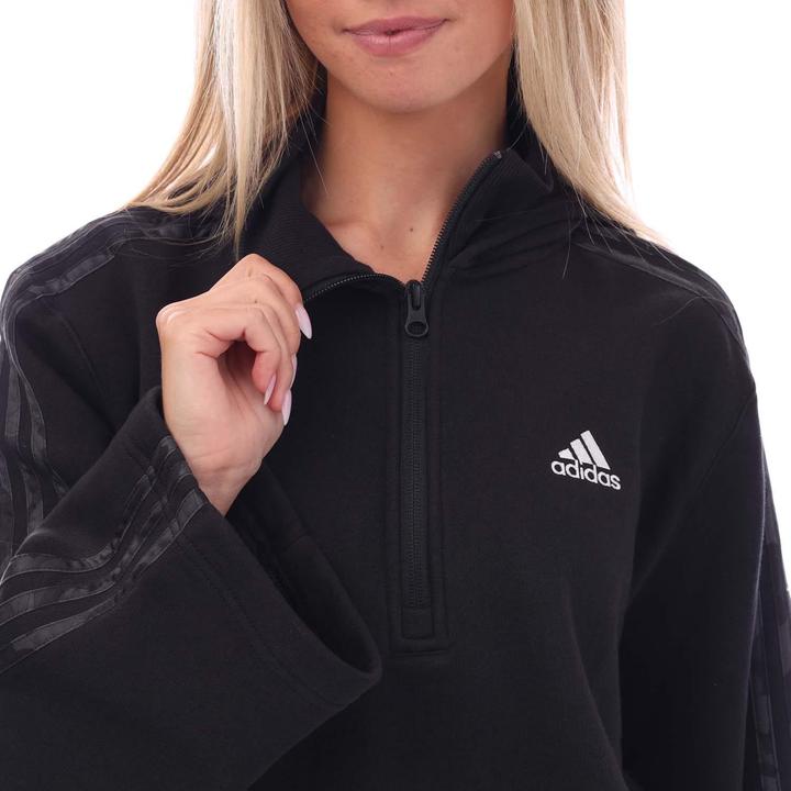 Immagine prodotto adidas Felpa con Cappuccio 3 Strisce Donna (34, 36)