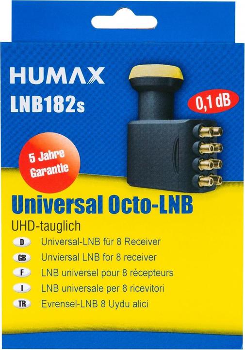 Immagine prodotto Humax LNB 182s - F - 4 cm - 60 mm - 135 mm - 115 mm - 470 g (Polpo LNB, 40mm)
