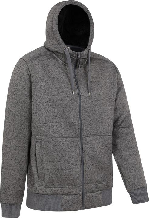 Actual product image Mountain Warehouse Mens Nevis II Faux Fur Hoodie (L)
