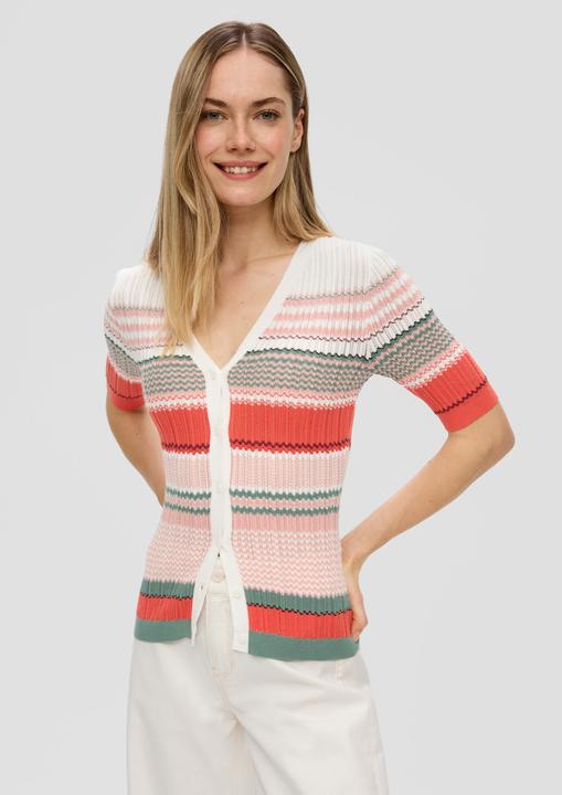 Actual product image s.Oliver Strickjacke Strickoberteil mit Knöpfen (42)