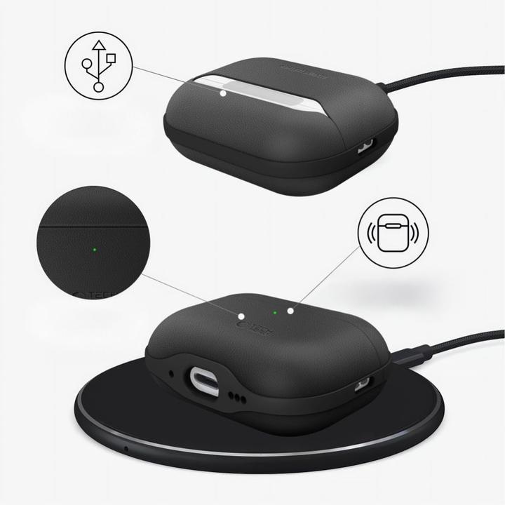 Productafbeelding 4Kom Tech-Protect Naturalfit Apple Airpods Pro 3 Schwarz (Hoofdtelefoon hoes)