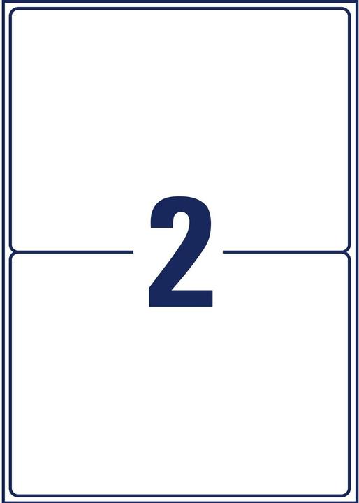Actual product image Avery Versandet labels 199,6x143,5mm L7168-100 weiss 200 Stk./100 Blatt