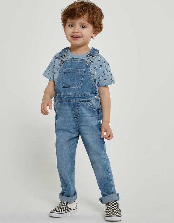 Actual product image La Redoute Collections Denim dungarees (74)