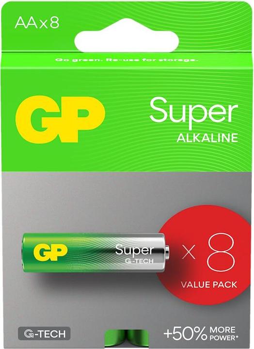 Image du produit GP Batteries LR6 8BL GP Super Alcaline (G-TECH) (8 pcs, AA)