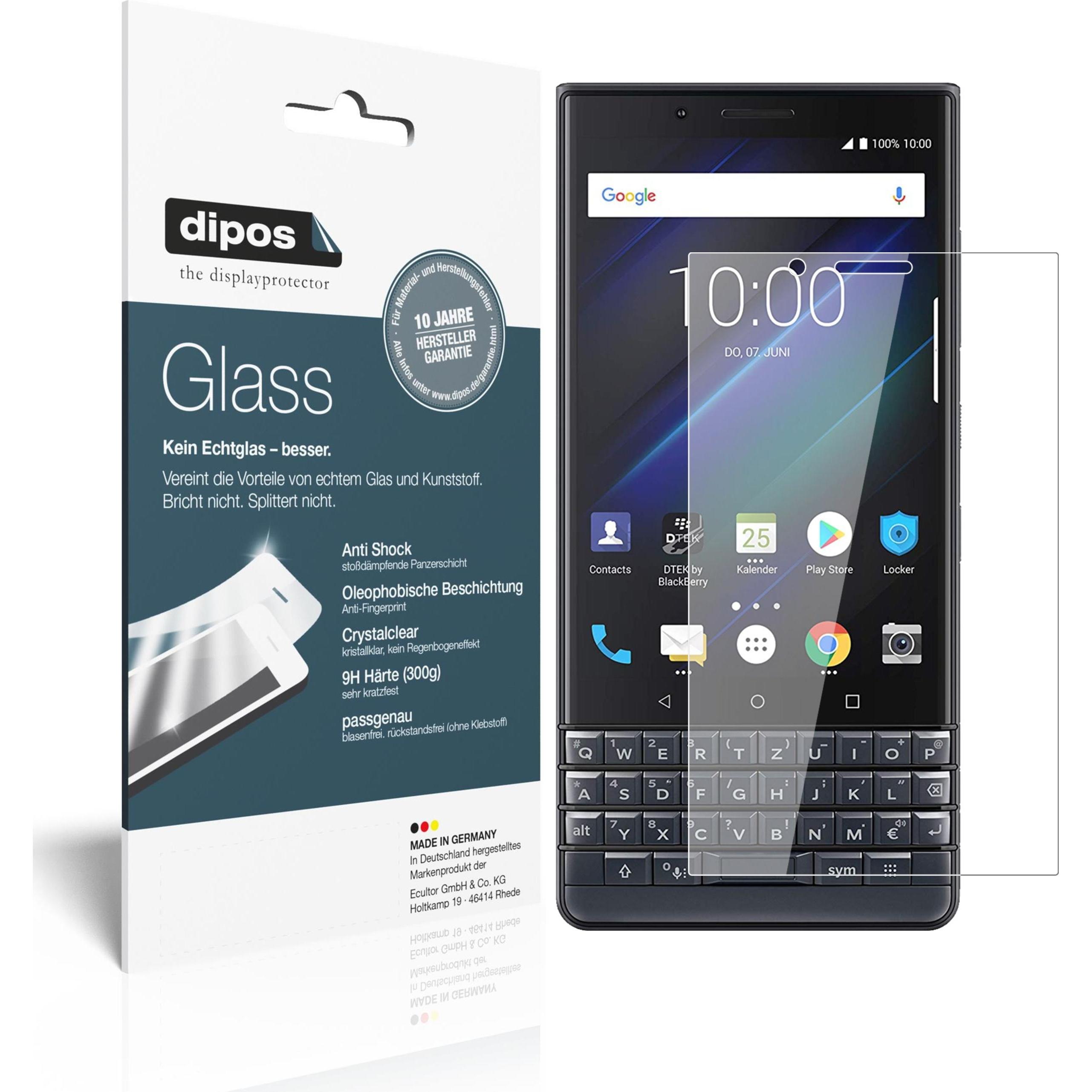 Dipos Displayschutz Anti-Shock (1 Stück, Blackberry KEY2 LE), Smartphone Schutzfolie, Transparent