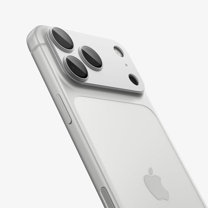 Actual product image Spigen Optik Pro XL EZ Fit iPhone 17 Pro Lens Protector Silver (2 pcs., Apple iPhone 17 Pro)