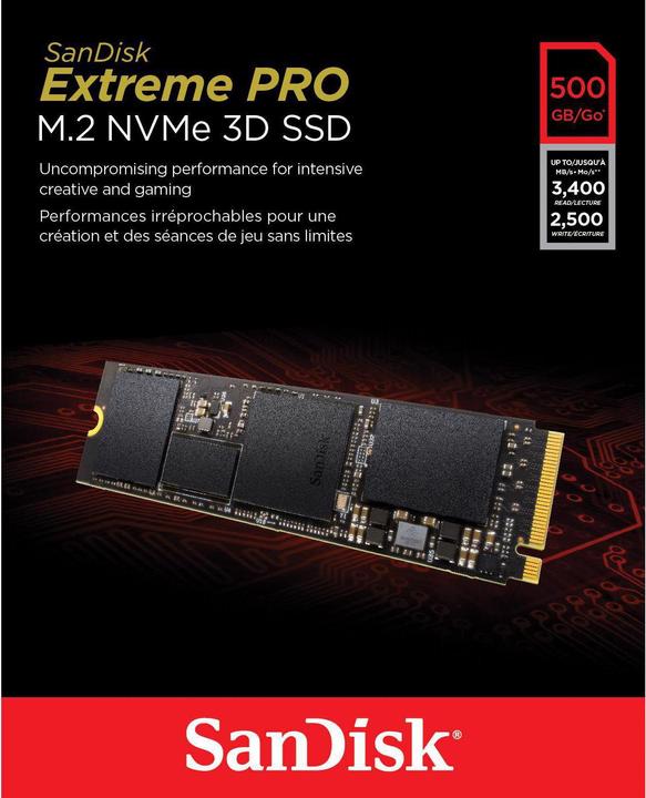 Produktbild Sandisk Extreme PRO (500 GB, M.2 2280)