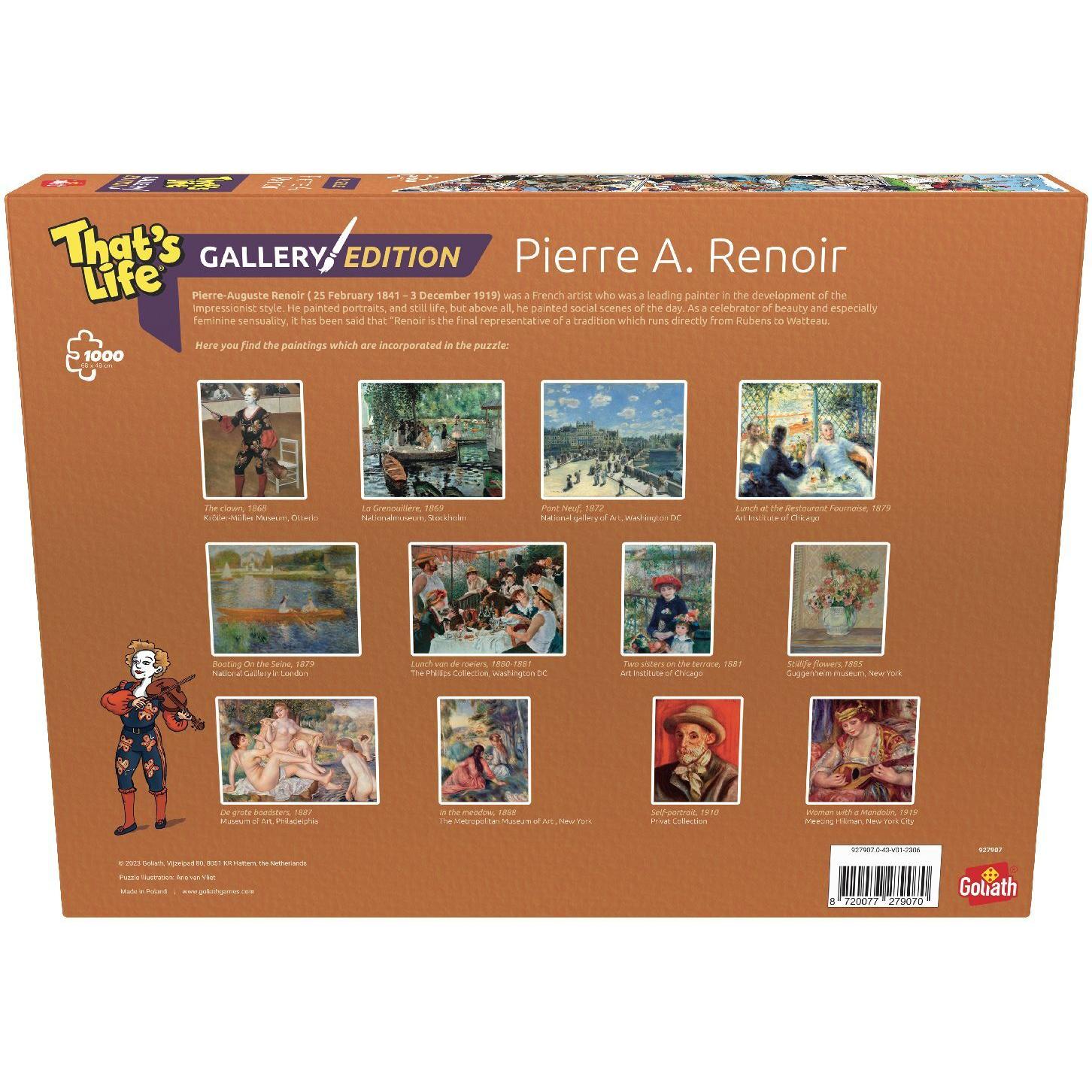 Thumbnail - Goliath Toys That's Life Gallery Edition Puzzle Pierre-Auguste Renoir (1000 Teile) (1000 Teile)