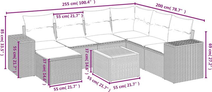 Produktbild vidaXL Payton