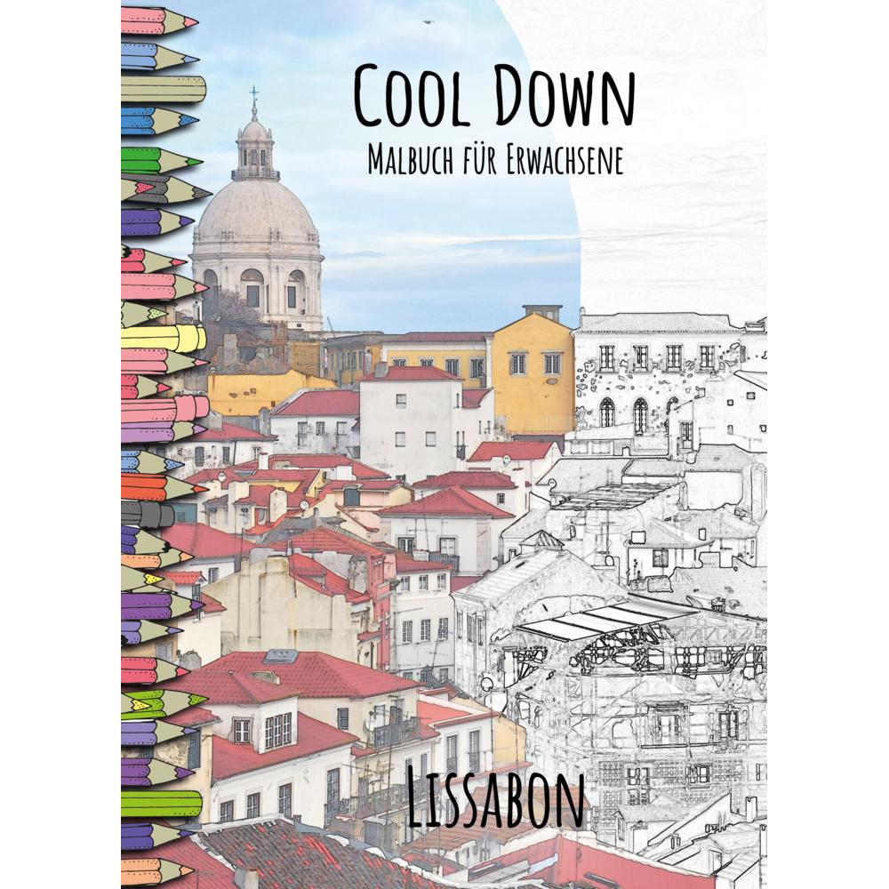 Herpers Cool Down Malbuch für Erwachsene: Lissabon