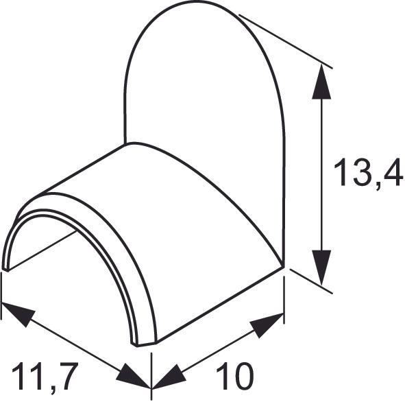 Image du produit L&S Couvercle à trous pour chemin de câbles 10x5 mm (Trou de câble, 1 cm)