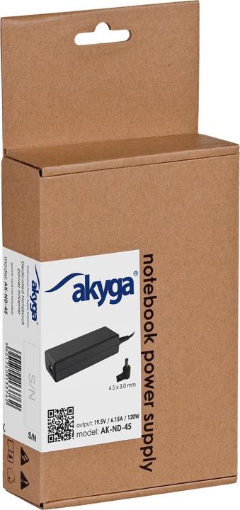 Produktbild Akyga AK-ND-45 Notebook-Netzteil 120 W 19.5 V/DC 6.15 A (120 W)
