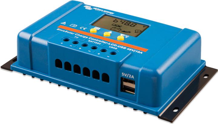 Image du produit Victron Energy Blue-Solar PWM-LCD&USB Régulateur de charge PWM 12 V, 24 V, 48V 20A