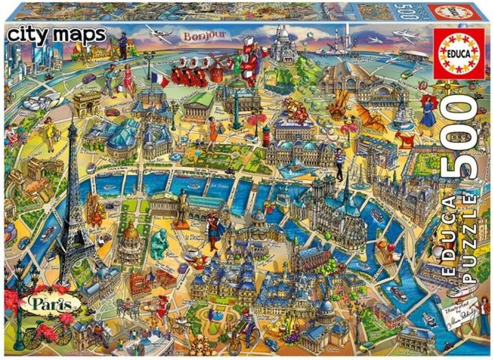 Immagine prodotto Educa Mappa di Parigi (500 pezzi)