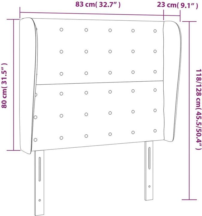 Produktbild VidaXL Zain (83 x 23 x 128 cm)
