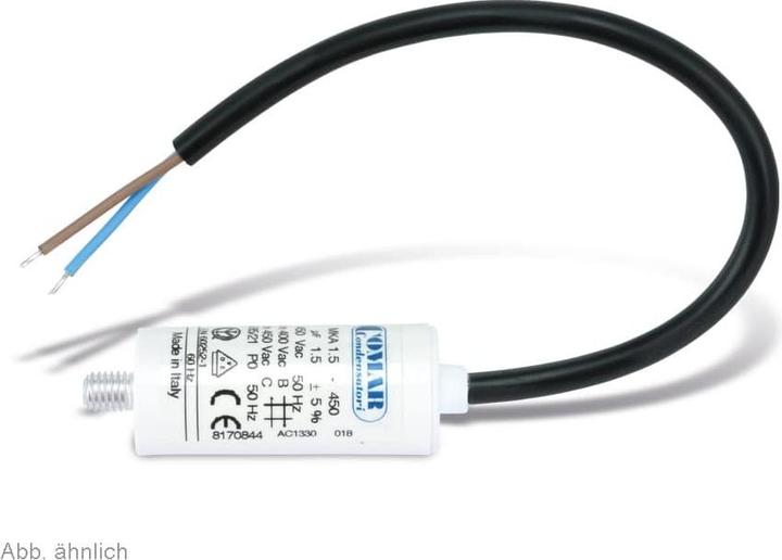 Comar Condensatori Motorbetriebskondensator COMAR MKA450, 80µF/450V, 250mm, 55x120mm