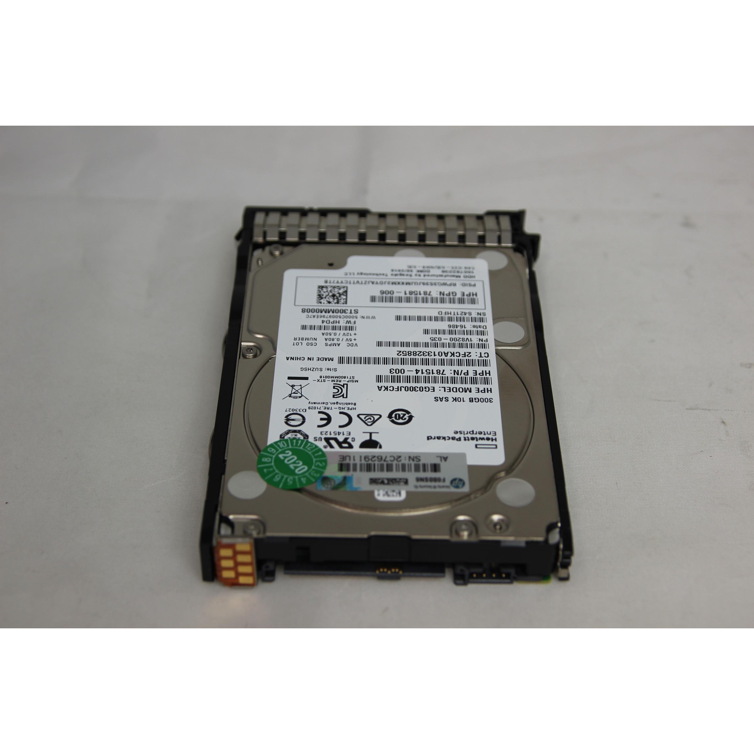 Thumbnail - HPE 300GB 12G SAS 10K 2.5in SC (0.30 TB, 2.5"), Festplatte