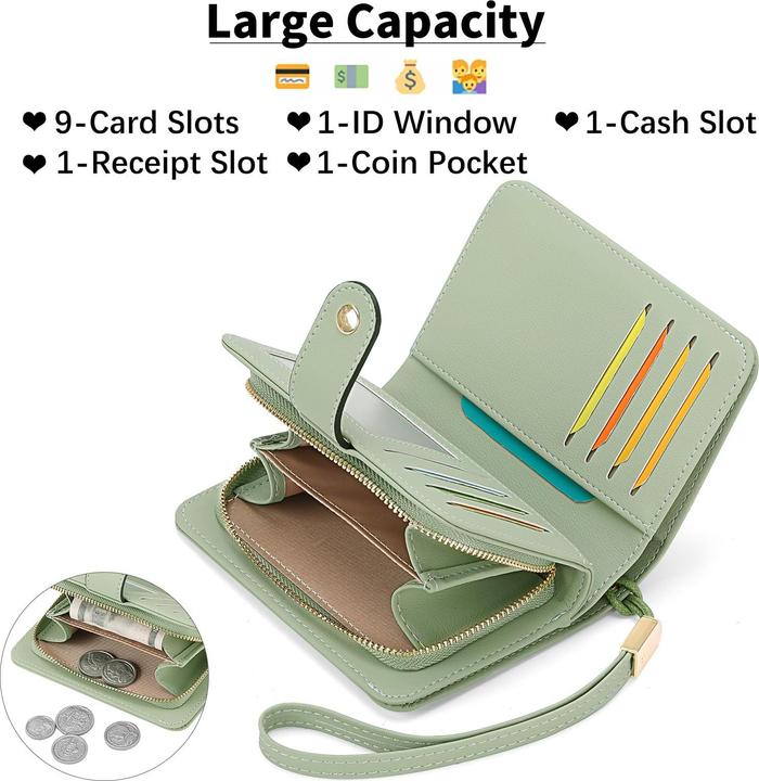 Produktbild Only-Bags.Store Portemonnaie Reissverschluss mit Münzfach & RFID-Schutz