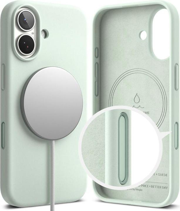 Immagine prodotto Ringke Silikon Magnetische MagSafe Hülle für iPhone 17 Pro - Minze (Apple iPhone 17 Pro)