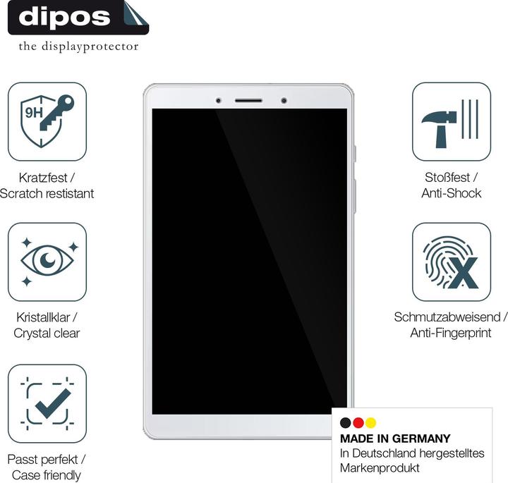 Actual product image Dipos Anti-Shock Screen Protector Clear (Samsung Galaxy Tab A8)