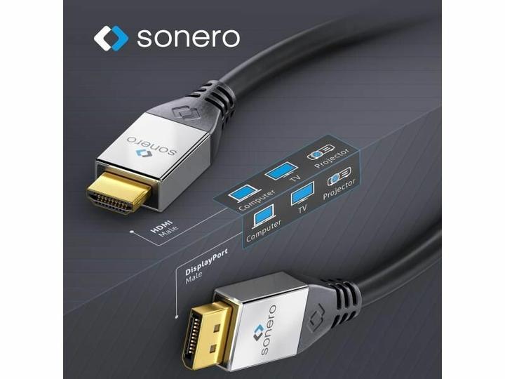 Produktbild Sonero DisplayPort — HDMI (Typ A) (3 m)