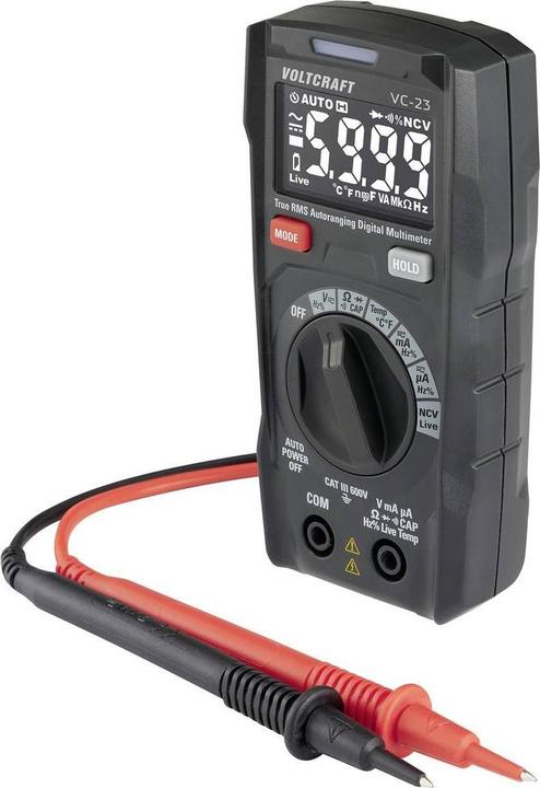 Produktbild Voltcraft VC-23 Hand-Multimeter kalibriert (ISO) digital CAT III 600 V Anzeige (CAT III 600V)
