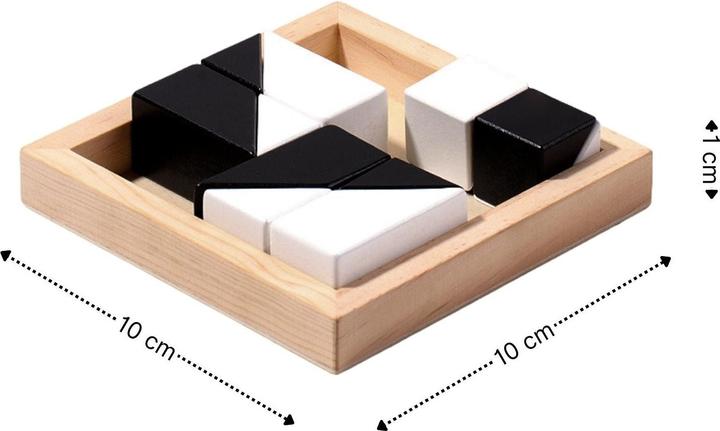 Produktbild Hermex Holz-Puzzle für Kinder Holzblock-Puzzle Lernspielzeug Pädagogisches Spielzeug