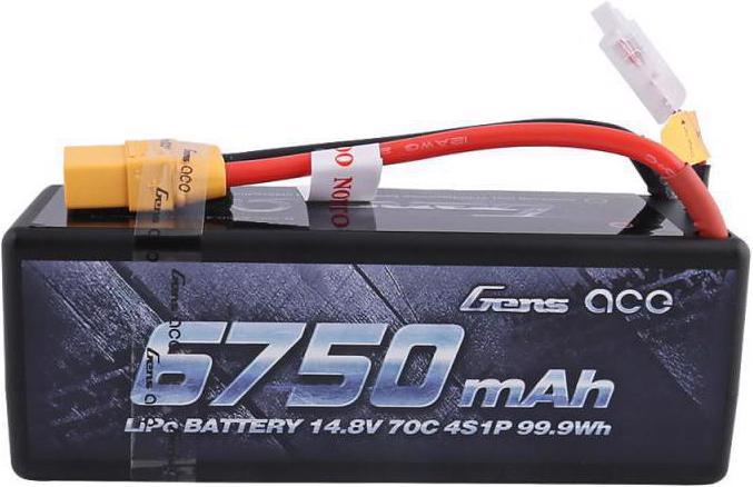 Immagine prodotto Gens Ace Batteria LiPo 70C HC (14.80 V, 6750 mAh)