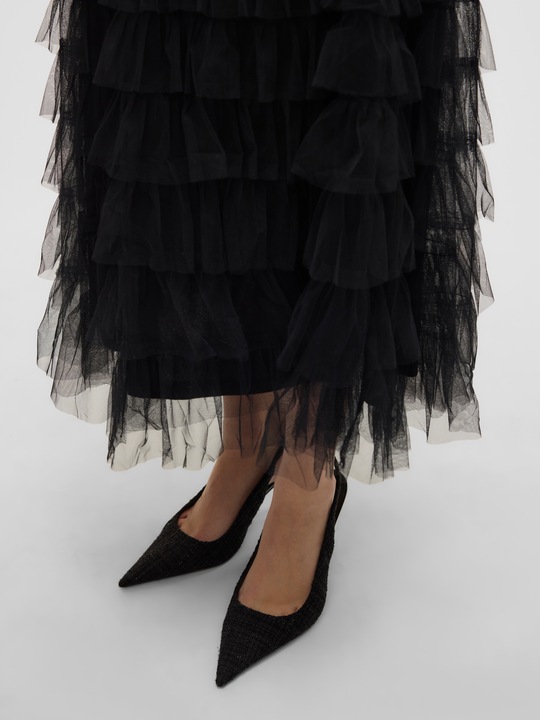 Produktbild Vero Moda Vmnaja Mw Ruffle Maxi Skirt Faw Exp (XS)