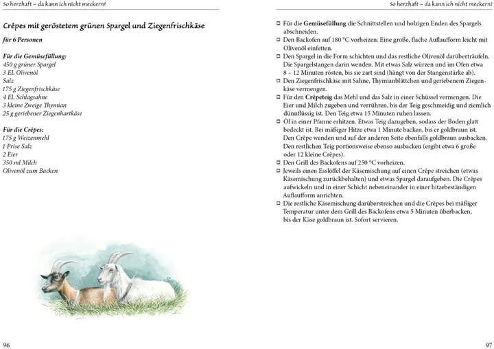 Produktbild Köstlich kochen mit Ziegenkäse (Deutsch, Margret Schneevoigt, Sigrid Schimetzky, 2016)