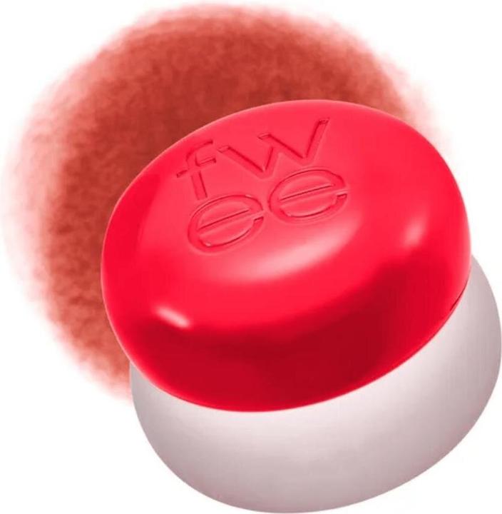 Fwee Blurry Pudding Pot Airbrushed Blush & Lip Buildable Pigment Long-Lasting (RD04 FAV)
