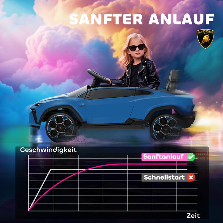 Produktbild Aiyaplay Elektroauto für Kinder Kunststoff, Stahl Blau (12 V)