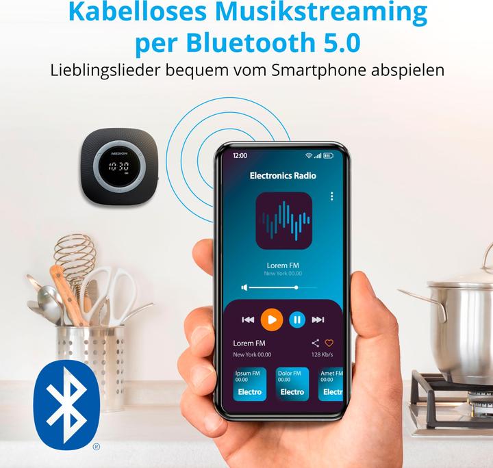 Produktbild Medion P66096 Duschradio (FM, Bluetooth)