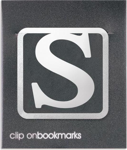 IF Metall-Lesezeichen – Buchstabe S zum Anstecken