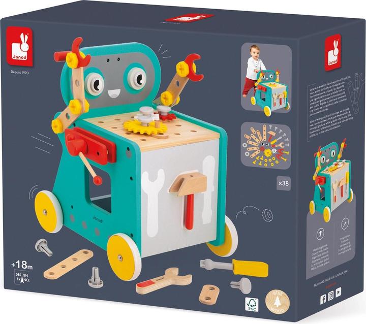 Actual product image Janod Robot trolley