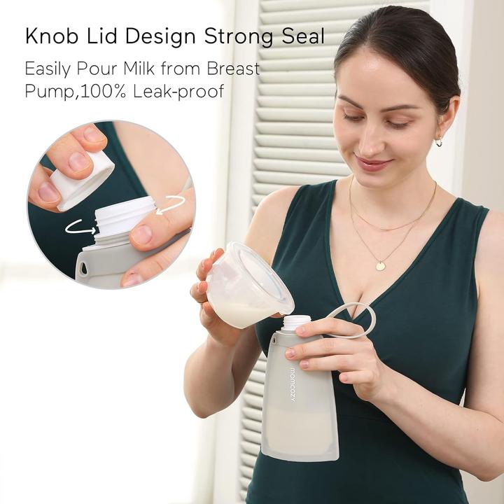 Actual product image Momcozy Silicone milk storage bag
