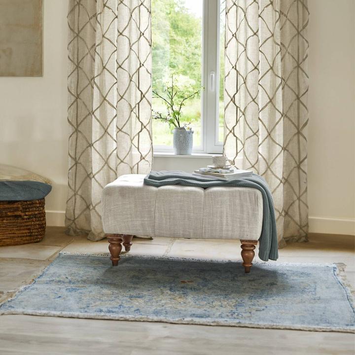 Actual product image Loberon Stool Durance linen