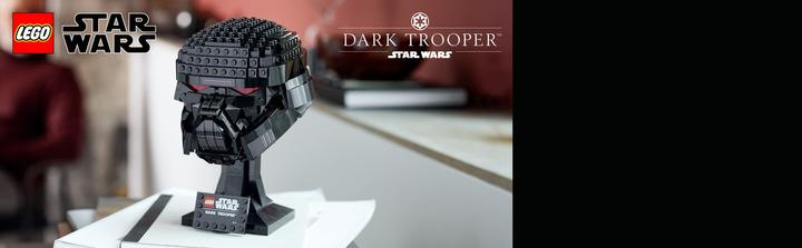 Actual product image LEGO Dark Trooper Helmet (75343, LEGO Star Wars, LEGO Rare Sets)