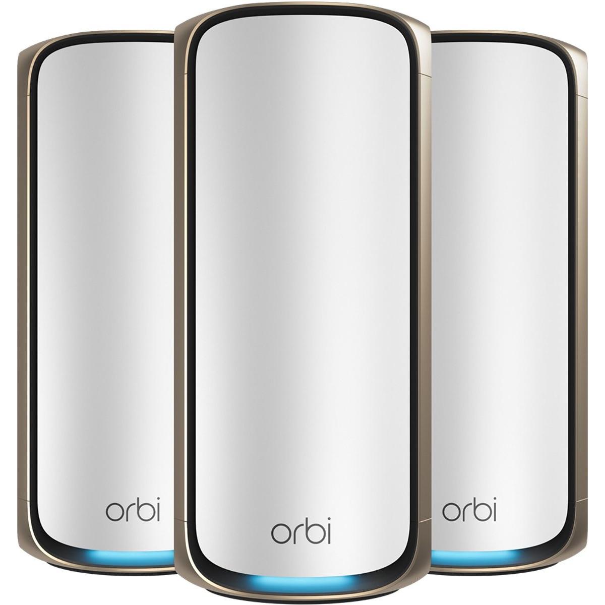 Netgear Orbi 970 3er Pack (RBE973S), Router, Weiss