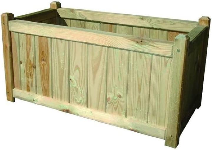 Produktbild Vigor-blinky Vigor Rechteckiger Zypern-Pflanzkübel aus Holz 80X40 (80 x 40 x 40 cm)