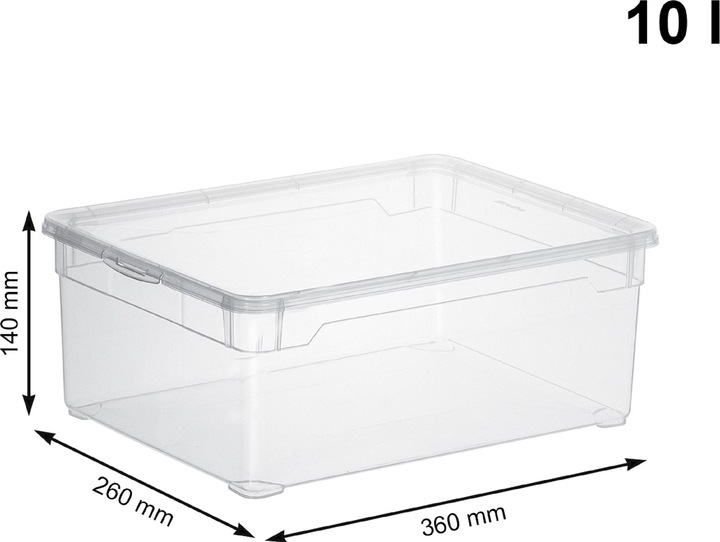 Image du produit Rotho Clair (36 x 26 x 14 cm, 10 l)