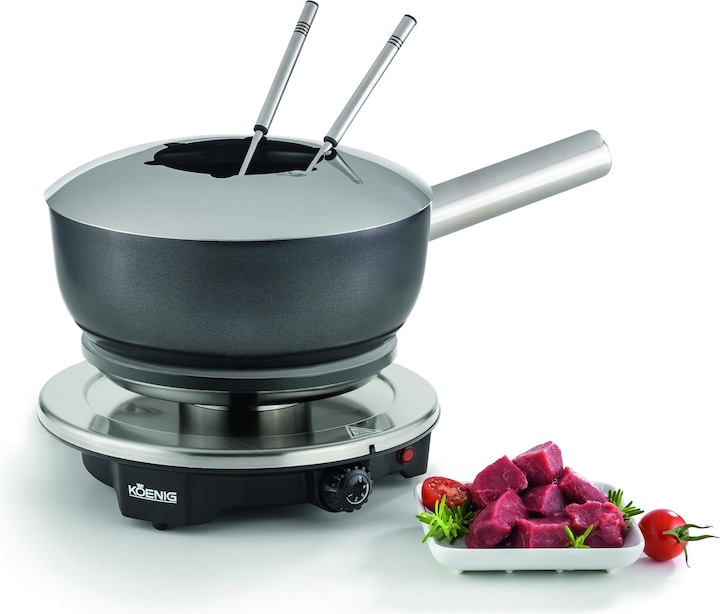 Image du produit Koenig 3 en 1 (Fondue au fromage, Fondue bourguignonne, Fondue chinoise)