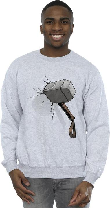 Produktbild Marvel Thor Hammer Crack Sweatshirt (S)