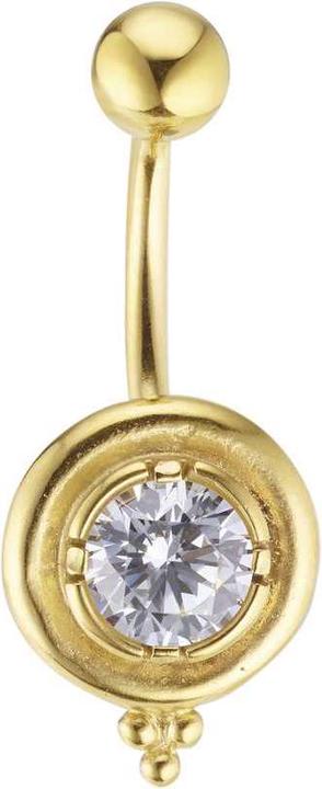 Immagine prodotto Bijouteria Piercing ventre (Zirconia, Rivestimento in PVD (colore oro), Acciaio chirurgico 316L)