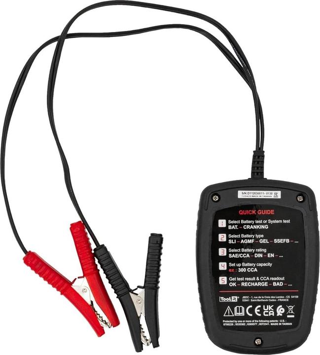 Immagine prodotto Toolit Automotive Battery Tester tensione della batteria e stato di carica Meter DBT 300