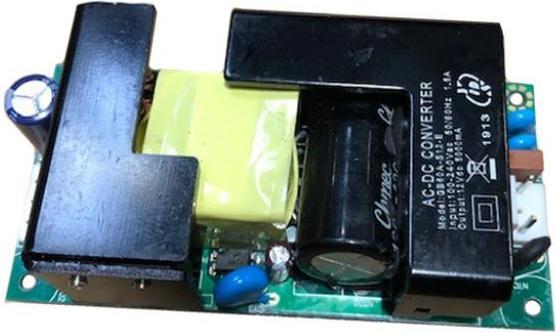Actual product image MikroTik GB60A-S12 - Open Frame PSU, 12 V dc, 5 A, 60 W, 90-264 V ac