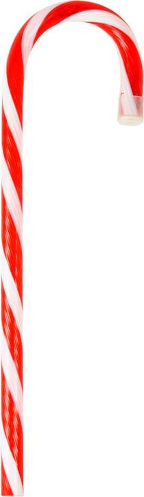 H & S Collection LED-Zuckerstange, rot-weiss, 5 verschiedene Licht-Funktionen (1-teilig)